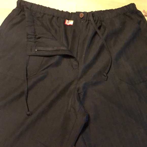 CARIBBEAN JOE Size XL Casual Pant Lounge Tie Waist Monochromatic Stripe $69 NEW - Picture 7 of 11